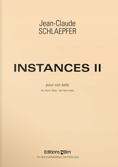 J. Schlaepfer: Instances II, Hrn