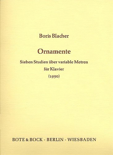 B. Blacher: Ornamente, Klav