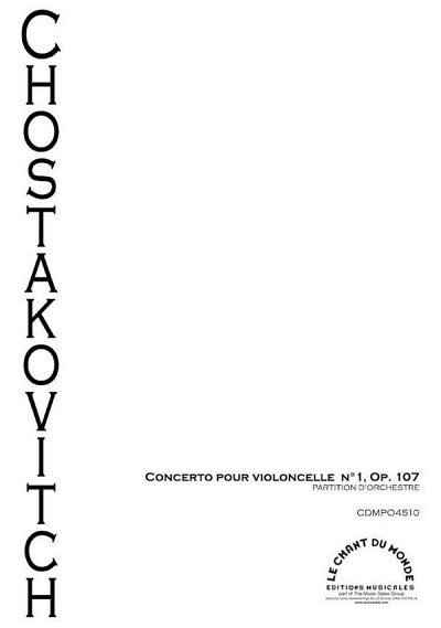 D. Schostakowitsch: Concerto No. 1 - Op. 107, VcOrch (Part.)