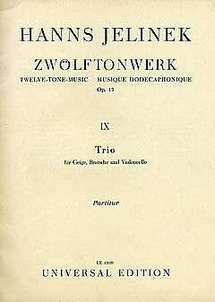 H. Jelinek: Trio op. 15/9 Band 9 (Part.)