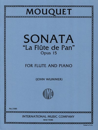 Sonata La Flute De Pan Op. 15 (Wummer), Fl