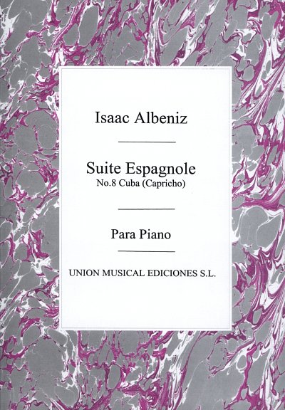 I. Albéniz: Capricho No.8 From Suite Espanola Op.47, Klav