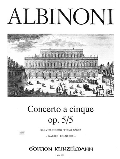 T. Albinoni: Concerto a cinque a-Moll op. 5/, VlStrBc (KASt)