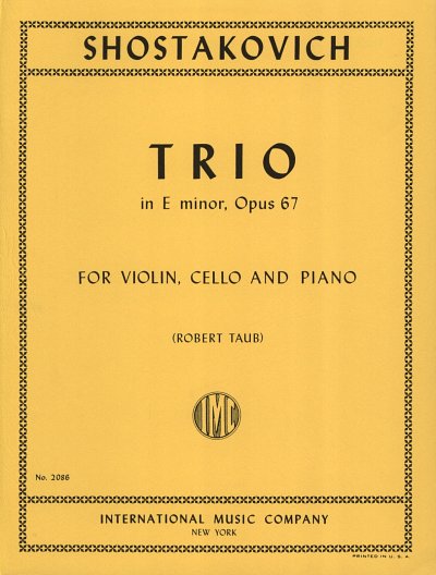 D. Schostakowitsch: Trio 2 E-Moll Op 67