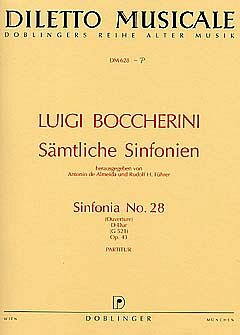 L. Boccherini: Sinfonia Nr. 28 D-Dur op. 43 G, Sinfo (Part.)
