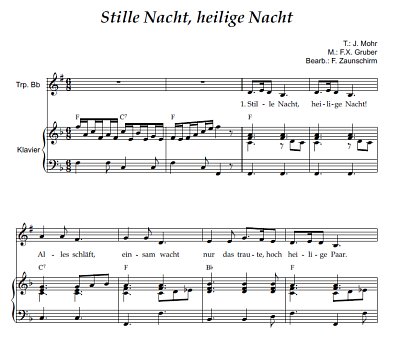 DL: (Traditional): Stille Nacht, heilige Nacht, TrpOrg (Par2