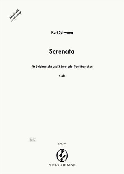 K. Schwaen: Serenata, 4Va (Pa+St)