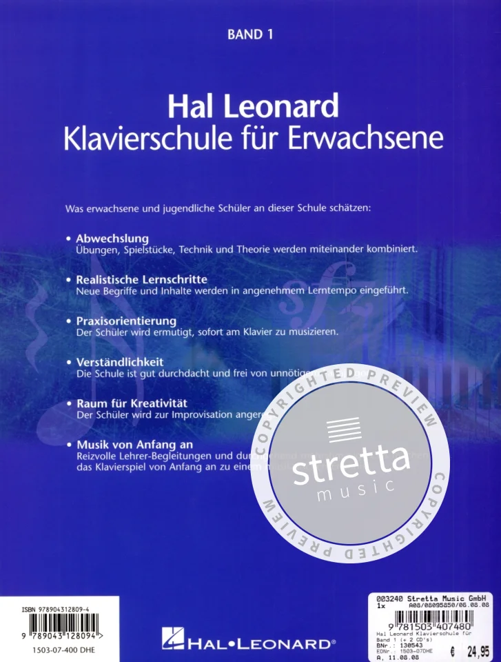 B. Kreader: Hal Leonard Klavierschule für Erwa, Klav (+2CDs) (8)