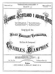 Charles Blamphin, Jules Favre: Bonnie Scotland I Adore Thee