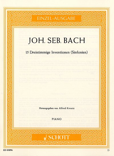 J.S. Bach: 15 dreistimmige Inventionen BWV 787-801 , Klav