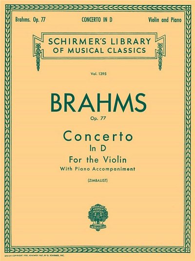 J. Brahms: Violin Concerto In D Op.77