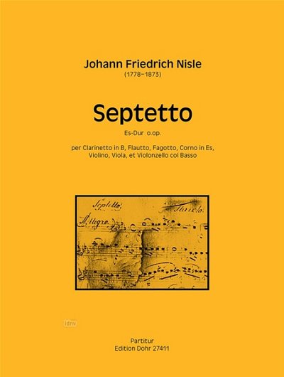 J.M.F. Nisle: Septetto Es-Dur, 4Bl4Str (Part.)