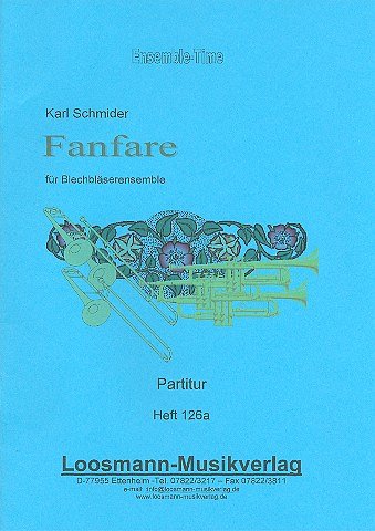 K. Schmider: Fanfare, Blechblaeser-Ensemble