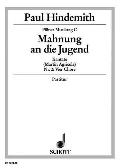 DL: P. Hindemith: Plöner Musiktag (Part.)
