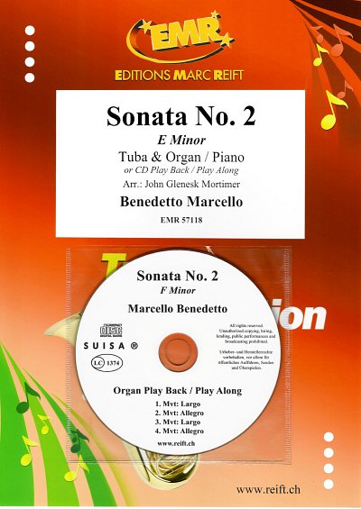 B. Marcello: Sonata No. 2, TbKlv/Org (+CD)