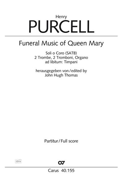 DL: H. Purcell: Funeral music of Queen Mary (Part.)