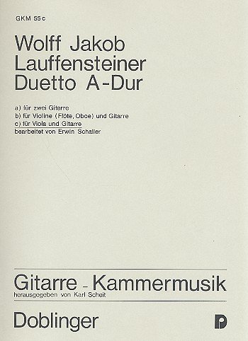 Lauffensteiner Wolff Jacob: Duetto A-Dur