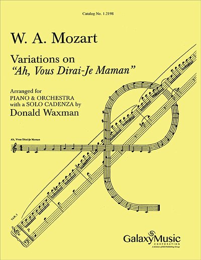 W.A. Mozart: Variations on Ah, Vous Dirai-je Mam, 2Klav (Bu)