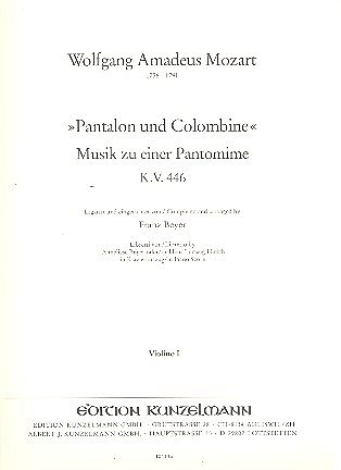 W.A. Mozart: Pantalon und Colombine KV 446 (Vl1)