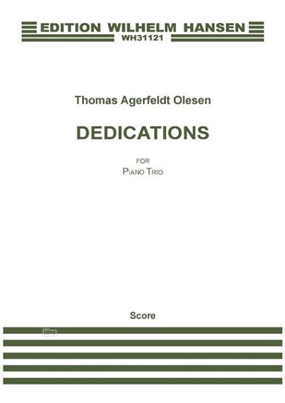 Dedications For Piano Trio, VlVcKlv (Pa+St)