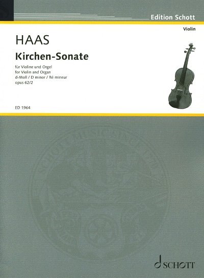 J. Haas: Kirchen-Sonate d-Moll op. 62/2 , VlOrg