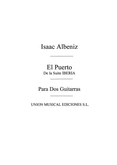 I. Albéniz: El Puerto From Iberia, Git