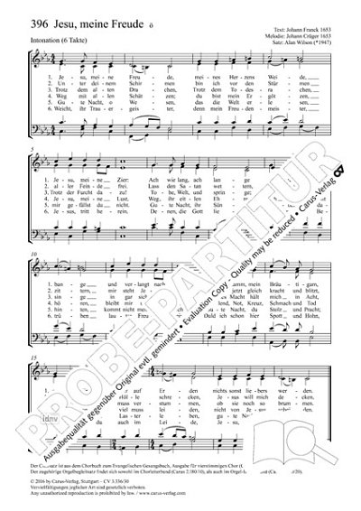 DL: A. Wilson: Jesu, meine Freude c-Moll (1653), ChOrg (Part