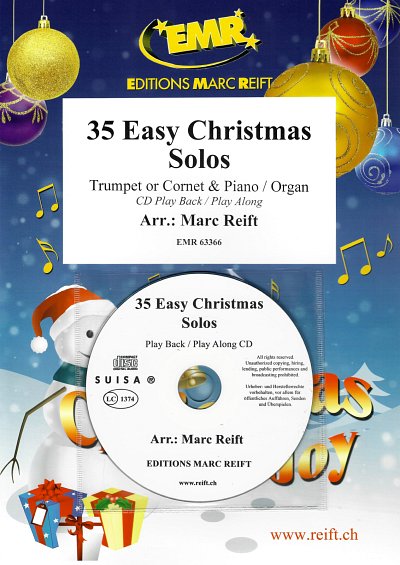 M. Reift: 35 Easy Christmas Solos, Trp/KrnKlaOr (+CD)