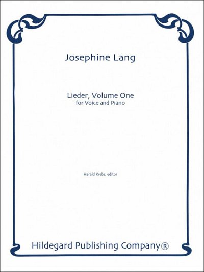 J. Lang: Lieder 1
