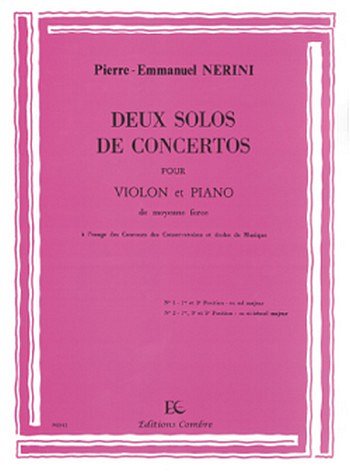 Solos de concertos (2) en sol maj. et sib maj.