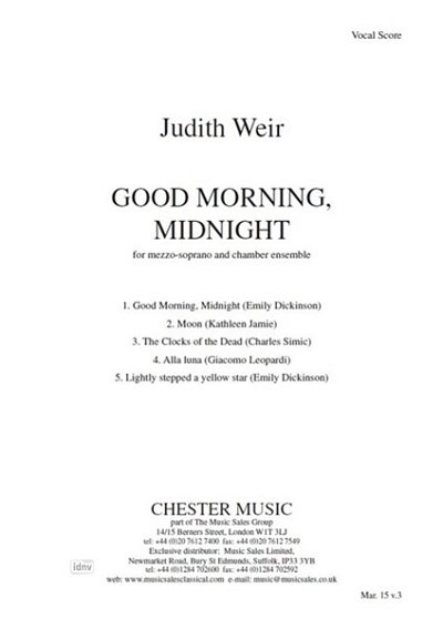 J. Weir: Good Morning, Midnight