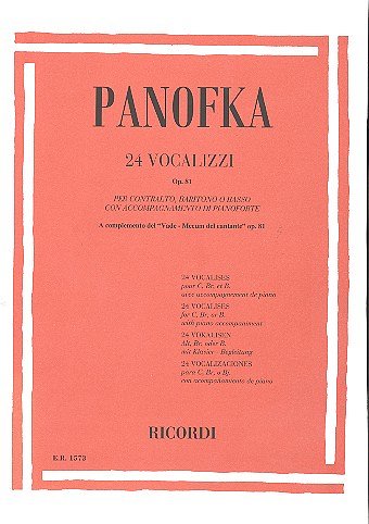 H. Panofka: 24 Vocalizzi Op. 81, GesKlav