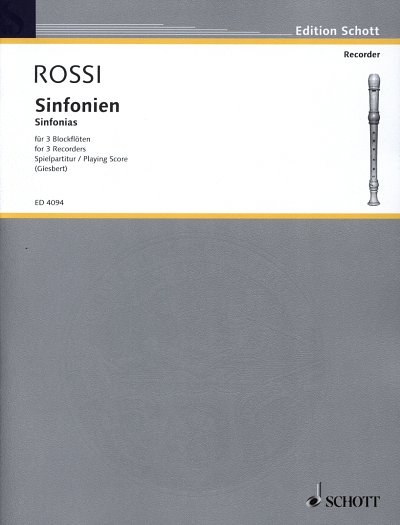 S. Rossi: Sinfonien  (Sppa)