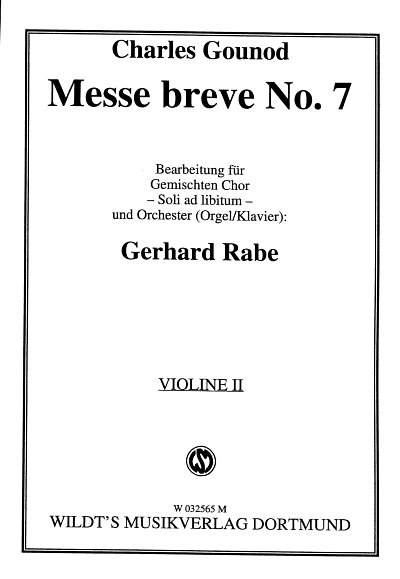 AQ: C. Gounod: Messe Breve 7 C-Dur, GchOrch (Vl2) (B-Ware)
