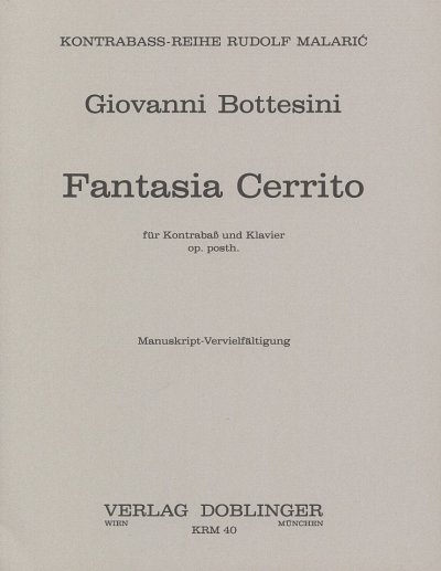 G. Bottesini: Fantasia Cerrito Kontrabassreihe Rudolf Malari