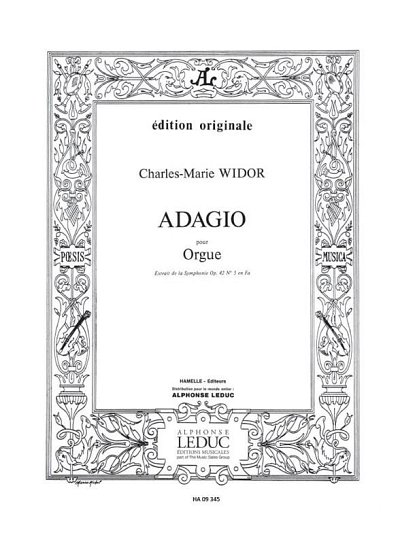 C.-M. Widor: Adagio-Extrait Symphonie N05, Org