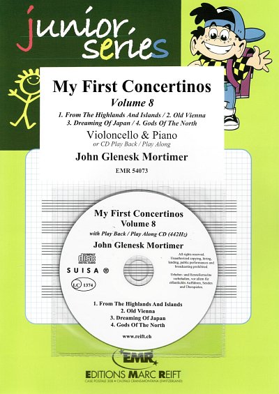 J.G. Mortimer: My First Concertinos Volume 8, VcKlav (+CD)