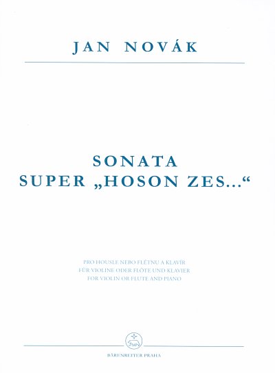 J. Novak: Sonata super 