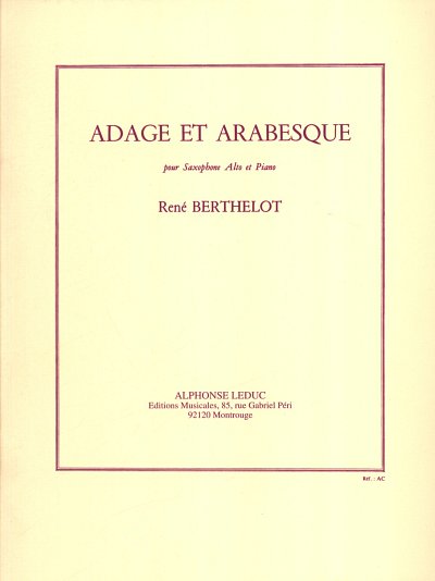 R. Berthelot: Adage et arabesque, ASaxKlav (KlavpaSt)