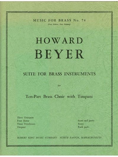 H. Beyer: Suite for Brass Instruments, 10BlechPk (Pa+St)