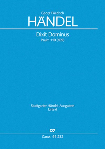 G.F. Händel: Dixit Dominus, 5GesGchOrch (Part.)