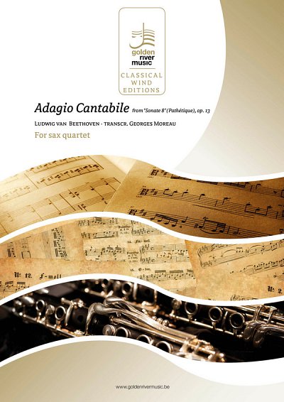 Adagio from Sonate Pathetique, 4Sax (Pa+St)