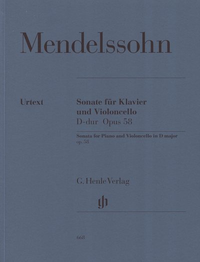 F. Mendelssohn Barth: Violoncellosonate D, VcKlav (KlavpaSt)