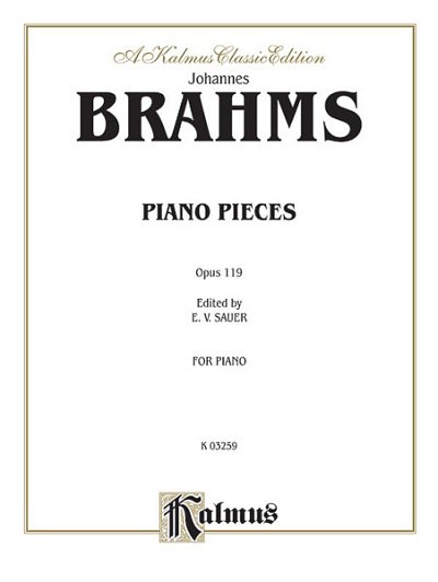 J. Brahms: Intermezzi, Rhapsody, Op. 119, Klav