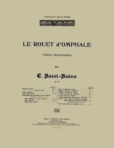 C. Saint-Saëns: Rouet D'Omphale 4 Ms, Klav4m (Sppa)