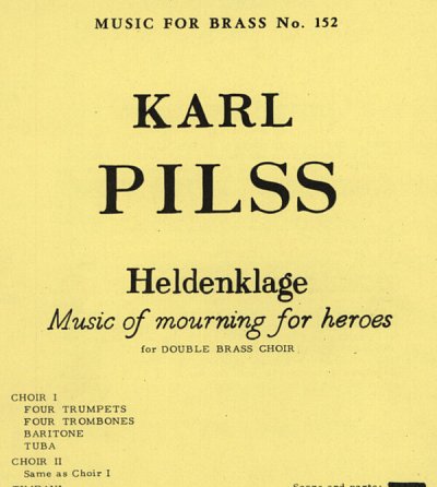 K. Pilss: Heldenklage, 20BlechPauPe (Pa+St)