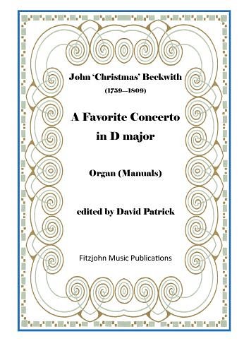 J. Beckwith: A Favourite Concerto in D major, Org