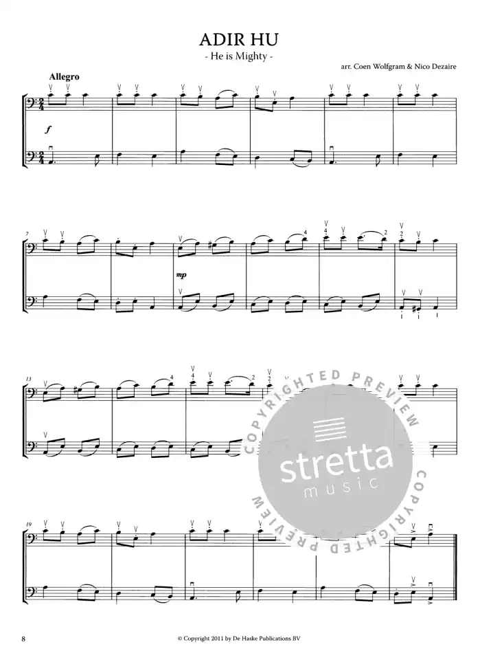 W. Coen: Klezmatic Duets for Cellos, 2Vc (Sppa) (3)