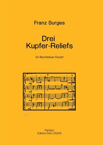 F. Surges: Drei Kupfer-Reliefs, 10Blech (Part.)