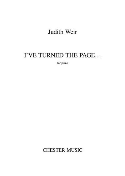 J. Weir: I've Turned The Page..., Klav